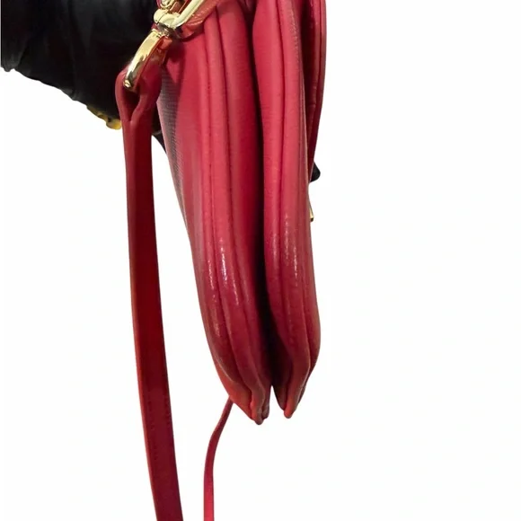 Tory Burch Red Turnlock Crossbody Bag (A768) - Picture 10 of 13